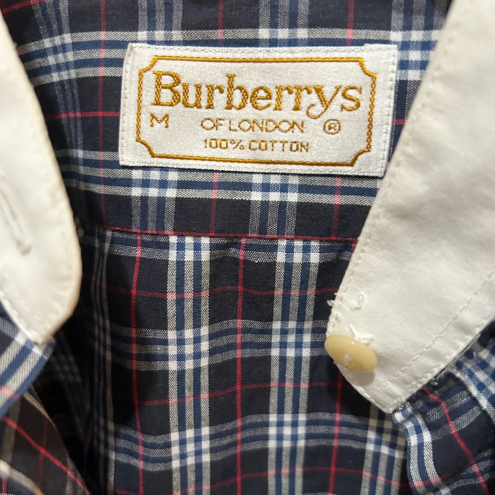 Vintage Burberry plaid blouse